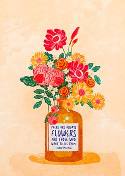 Zitat von Henri Matisse: Blumenstillleben