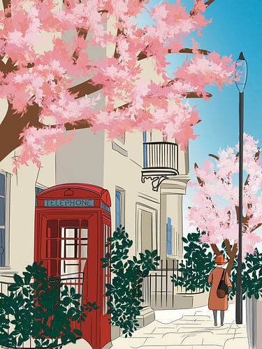 De tijdloze elegantie van London in de lente van Art Prints