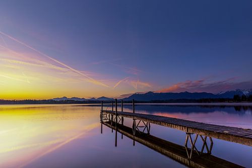 Zonsopgang aan de prachtige Staffelsee