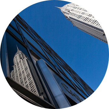 Chrysler Building New York Reflectie van JPWFoto