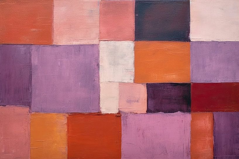 Gebroken Symmetrie | Moderne Kunst van Blikvanger Schilderijen