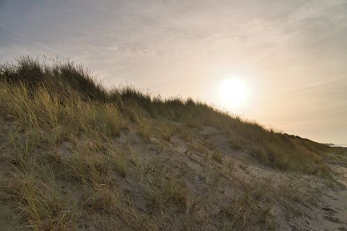 Strandoversteek in Denemarken aan zee