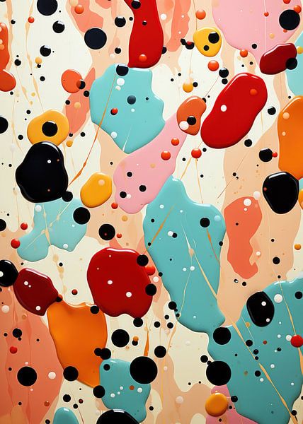 Terrazzo patroon kunst 5 #terrazo van JBJart Justyna Jaszke