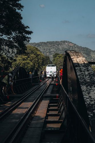 Train on the River Kwai Bridge