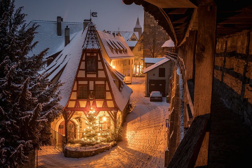 Kerst in Rothenburg ob der Tauber van Jürgen Schmittdiel Photography