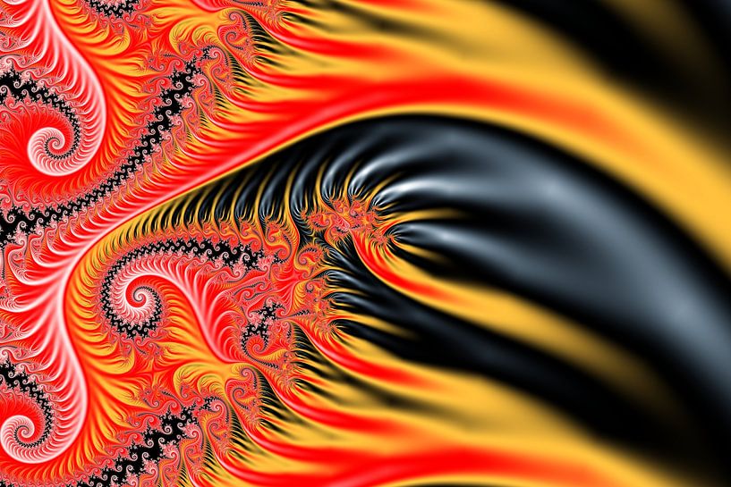 Mandelbrot fractal coloré - Mathématiques et art par MPfoto71
