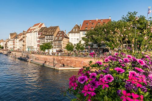 Quai des Bateliers in Straatsburg in de Elzas - Frankrijk