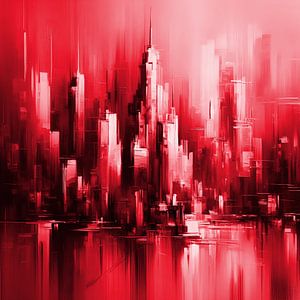 Le rouge de New York sur FoXo Art