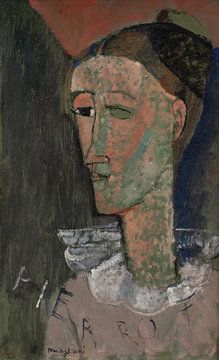 Autoportrait en Pierrot d'Amedeo Modigliani sur Dina Dankers
