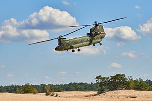 Chinook-Transporthubschrauber wird auf dem Beekhuizerzand landen
