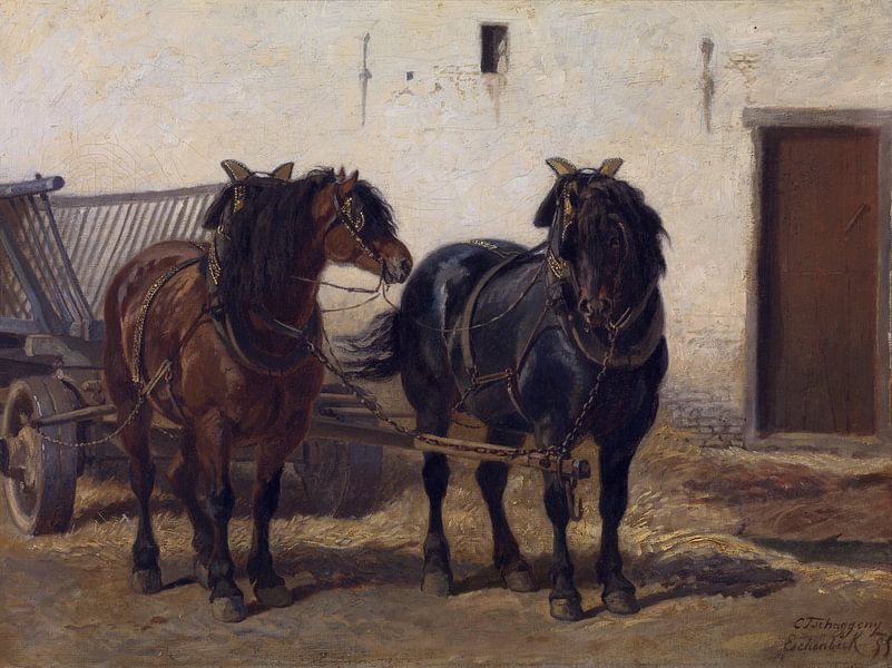 Pferdegeschirr, Charles Tschaggeny, 1855 von Atelier Liesjes