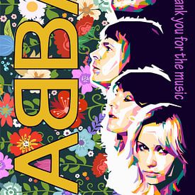 Pop Art ABBA sur Doesburg Design