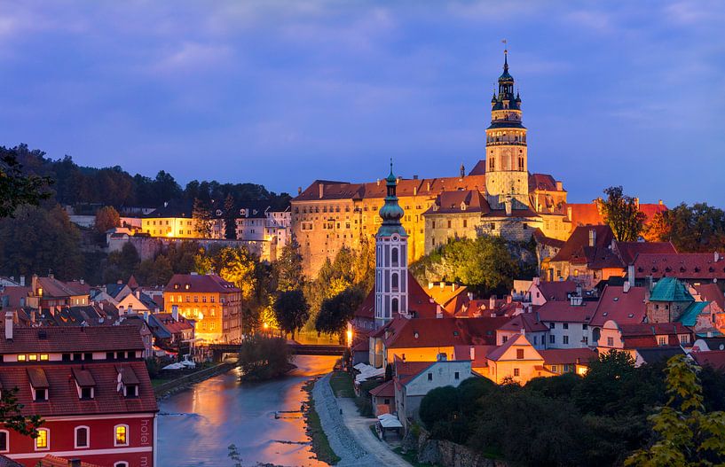 Cesky Krumlov bei Nacht von Adelheid Smitt
