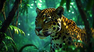 Léopard dans la jungle
