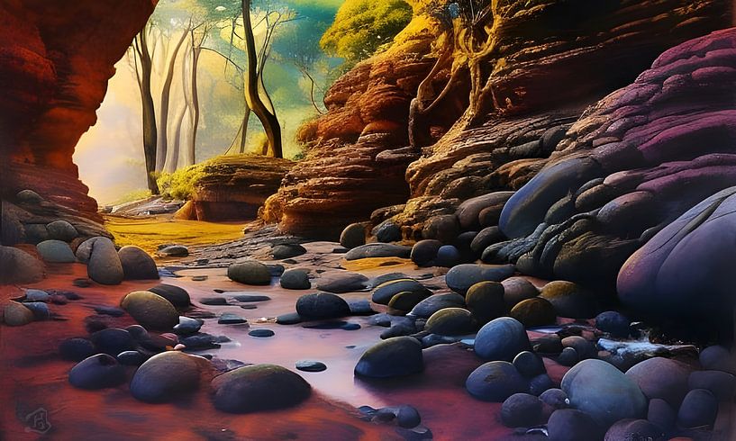 Australische grot van Harmanna Digital Art