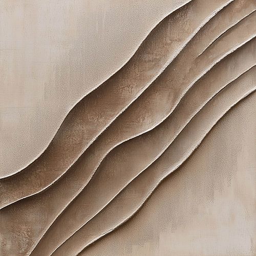 Relief ondulant dans des tons de terre chauds et des formes organiques