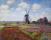 Feld der Tulpen in Holland - Claude Monet von Marieke de Koning Miniaturansicht