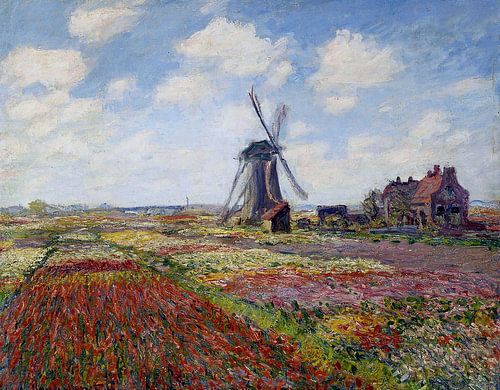 Tulpenveld in Holland - Claude Monet