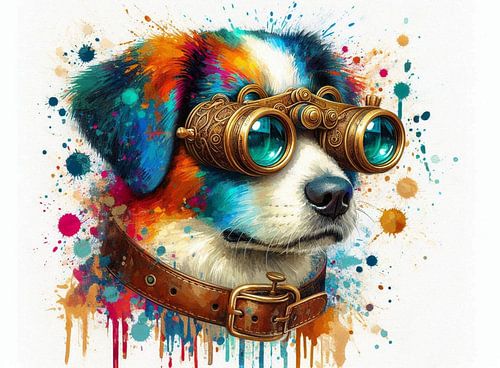 Steampunk Goggles Dog