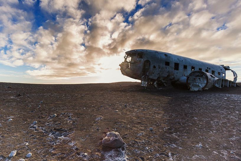 Dakota vliegtuig wrak in IJsland van Paul Weekers Fotografie