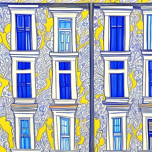 Haus mit Fensterläden