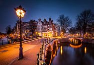 Keizersgracht Amsterdam by night van Juul Hekkens thumbnail