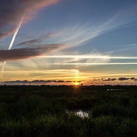 Zonsondergang/Sunset sur Femke van der Land