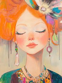 Träumende Schönheit von Blickfänger Gemälde