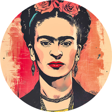 Frida | Retro zeefdruk van Frank Daske | Foto & Design