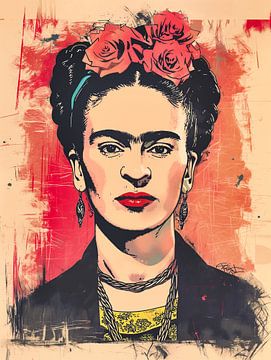 Frida | Retro Siebdruck von Frank Daske | Foto & Design