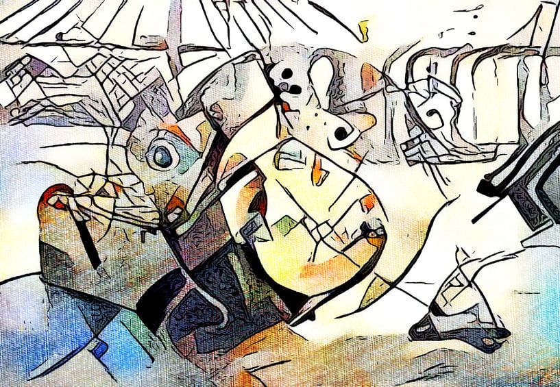 Kandinsky trifft Hamburg #3 von zam art