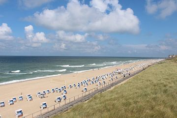 Der Strand von Westerland auf Sylt von Martin Flechsig