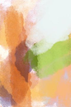 Abstracte kunst in lichte pastelkleuren nr. 3 van Dina Dankers