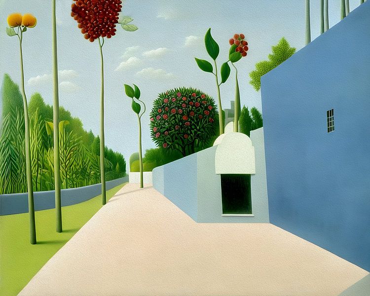 Het park met de vreemde fruitbomen van Artclaud