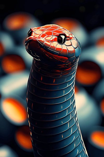 Embercoil : La gardienne du nid de feu par Vythryd Arts