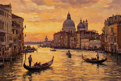 Gouden avond over Venetië