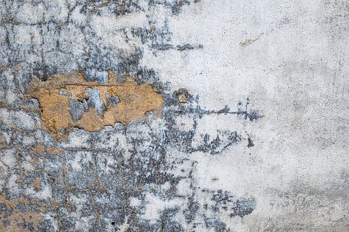 Oude met witkalk afgewerkte muren