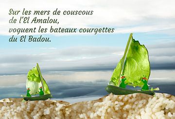 Sur les mers de couscous d'El Amalou van Grüntyers .