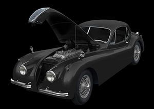 Jaguar XK 120 in darkblack von aRi F. Huber