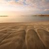Sonnenuntergang und Sandstrukturen am Glassilaun Beach von Markus Stauffer