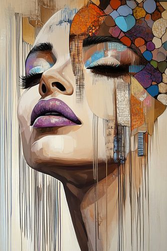 Modern abstract portret