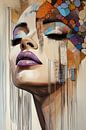 Modern abstract portret van Bert Nijholt thumbnail