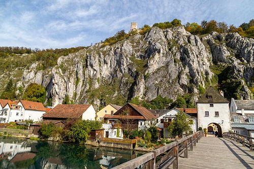 Idyllic view of the village Markt Essing in Bavaria