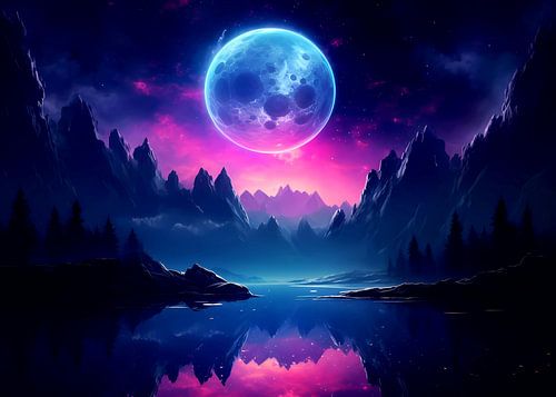 Lune dans une autre galaxie