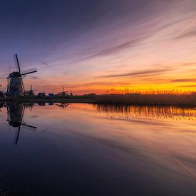 Sunset Kinderdijk by Zwoele Plaatjes