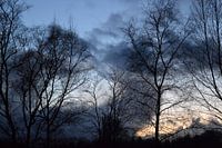 Abendhimmel im Februar 