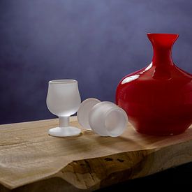 Stilleven op hout van Angeline van de Kerkhof