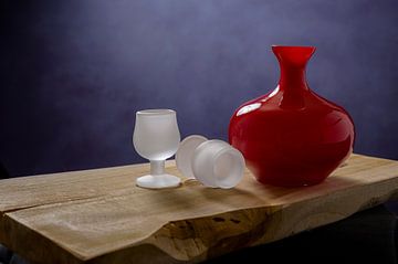 Stilleven op hout