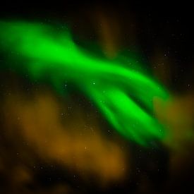 Magical Northern Lights over Tromsø: Green Aurora Borealis for Wall Decoration by Eriks Photoshop