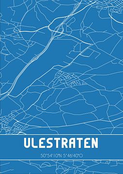Blauwdruk | Landkaart | Ulestraten (Limburg) van Rezona